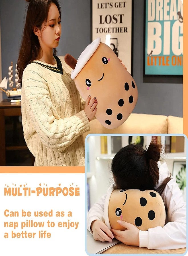 TechMax Solution Cute Bubble Tea Plush Toy Stuffed Food Shaped Pillow Cushion Cartoon Fruit Milk Tea Gift For Kids - Image 4